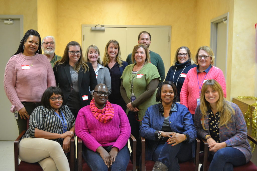 group photo of staff and volunteers