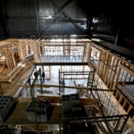 View of caritas building under construction
