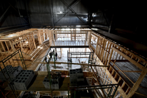 View of caritas building under construction