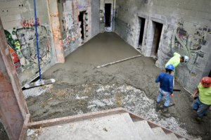 caritas building under revamp construction